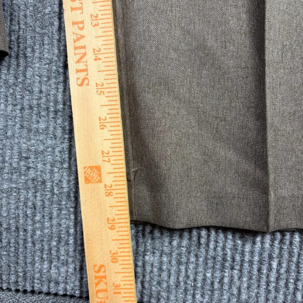 Levis Action Slacks Mens 34x30 Brown Dacron Polyester Flat Front Dress Pants